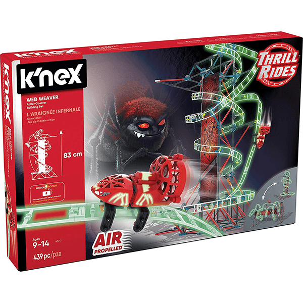 K nex Thrill Rides Web Weaver Roller Coaster JR Toy Company