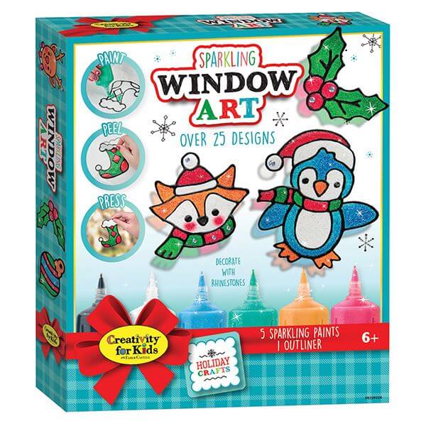 Creativity for Kids Holiday Sparkling Window Art