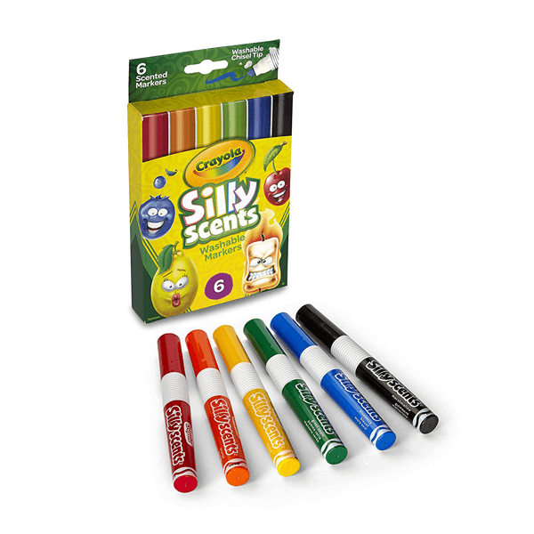 Crayola Silly Scents Scented Markers, 6 Pack