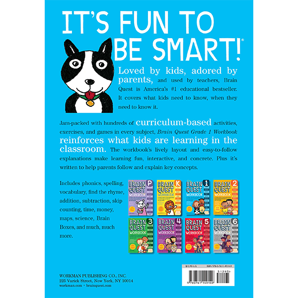 Brain Quest Workbook: Grade 1: A Whole Year of Curriculum-Based Exercises and Activities in one Fun Book!