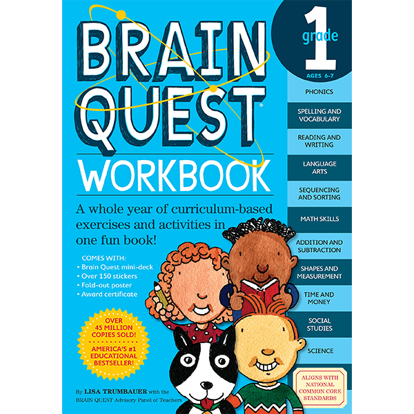 Brain Quest Workbook: Grade 1: A Whole Year of Curriculum-Based Exercises and Activities in one Fun Book!