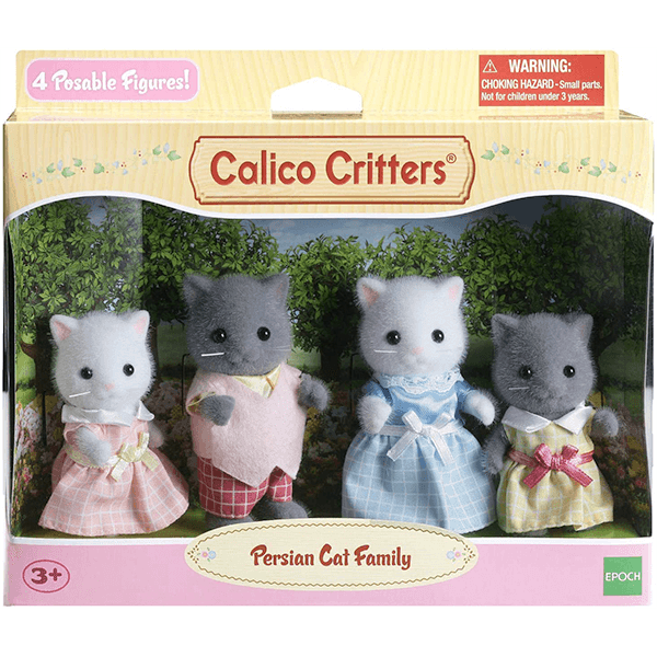 Calico Critters Persian Cat Family