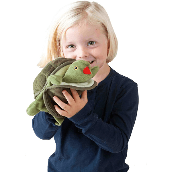 Folkmanis Puppets Little Turtle | JR Toy Company