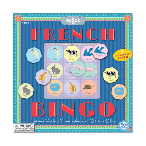 Eeboo French Vocabulary Bingo