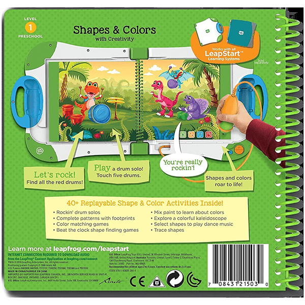 LeapFrog LeapStart Preschool Shapes & Colors Activity Book JR Toy Company