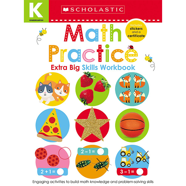 Scholastic Early Learners: Kindergarten Extra Big Skills Workbook: Math Practice