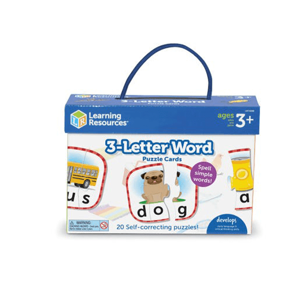 Learning Resources 3-Letter Word Puzzle Cards