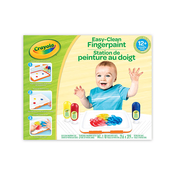 Crayola Easy Clean Finger Paint Station JR Toy Company