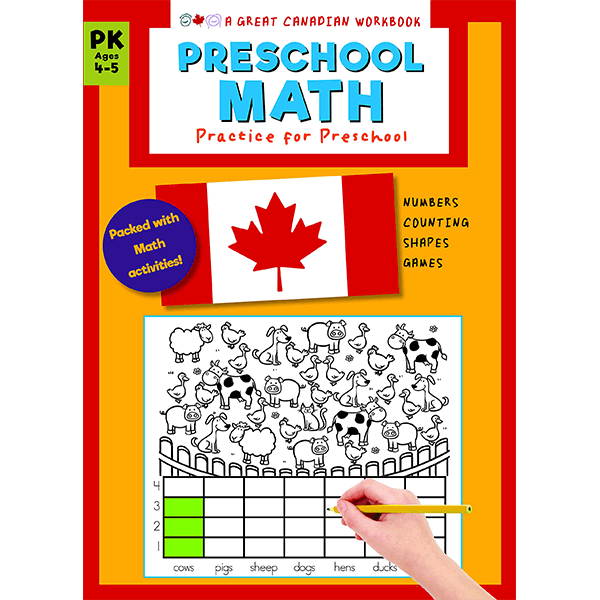 Great Canadian Workbook: Preschool Math