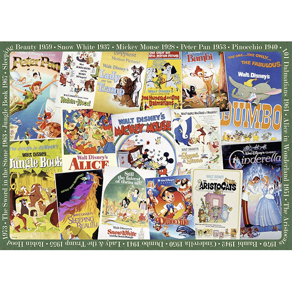 Ravensburger Disney Vintage Movie Posters 1000 Piece Puzzle