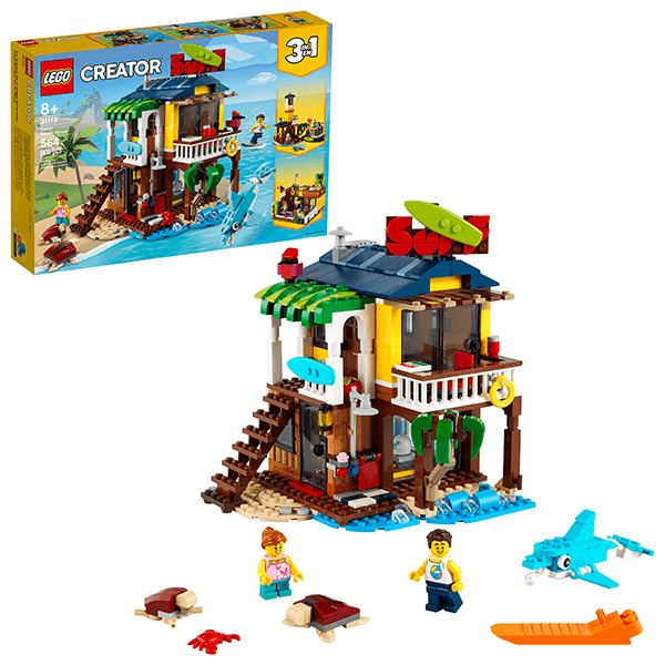 Discontinued LEGO® Creator 3 in 1 31118 Surfer Beach House