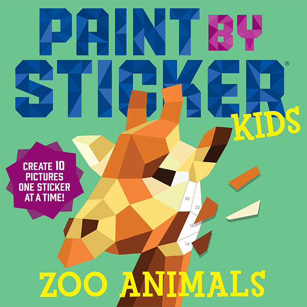 Workman Publishing Paint by Sticker Kids: Zoo Animals