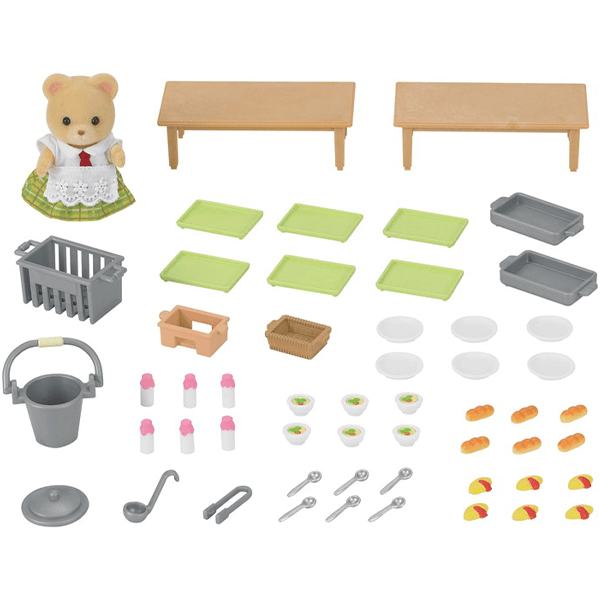 Calico Critters School Lunch Set