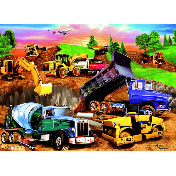 Ravensburger Construction Vehicles 60 Piece Puzzle