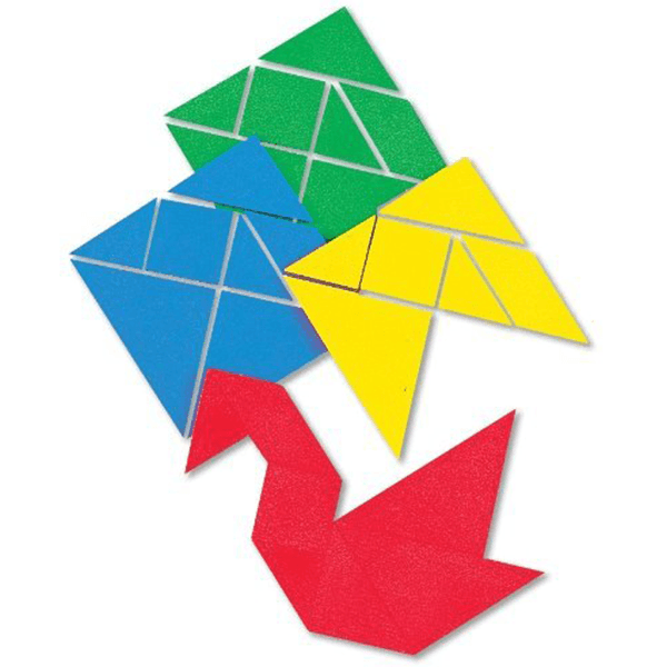 Hand2Mind Plastic Tangrams Classroom Kit | JR Toy Company