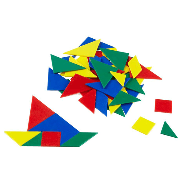 Hand2Mind Plastic Tangrams Classroom Kit | JR Toy Company