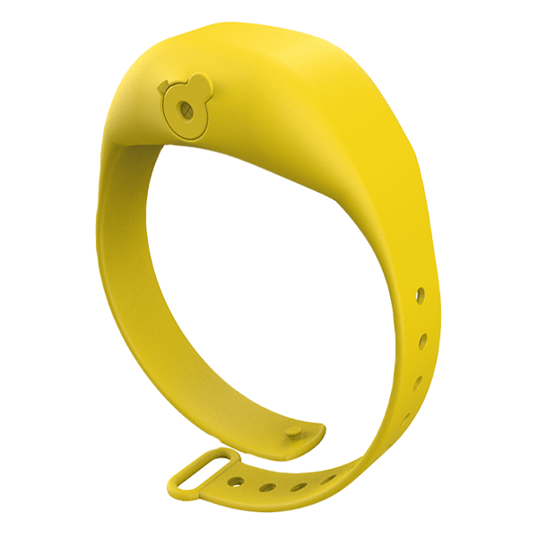 SqueezyBand Adult Yellow Hand Sanitizer Wristband