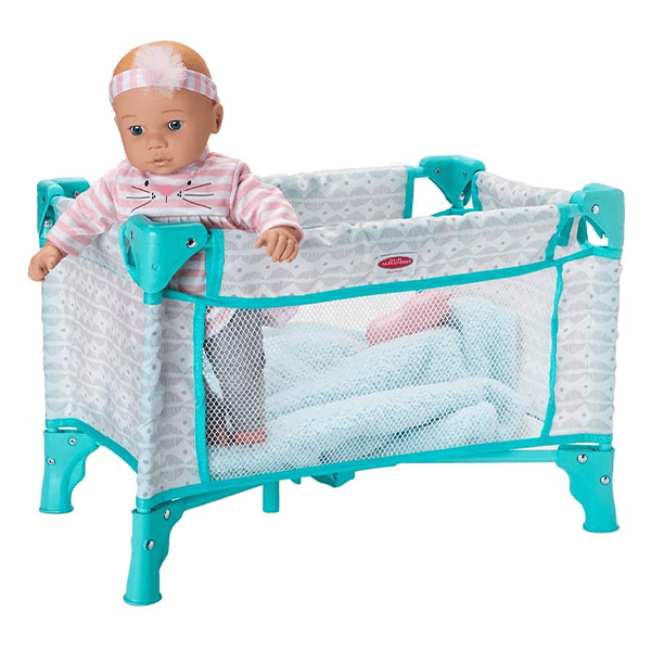 Madame Alexander Pack-and-Play Crib Soft Gray | JR Toy Company