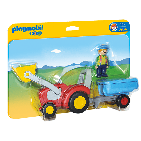 Playmobil Tractor with Trailer