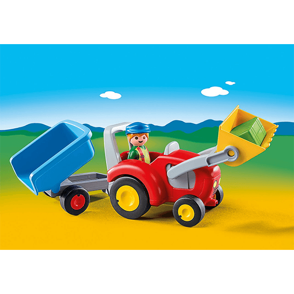 Playmobil Tractor with Trailer