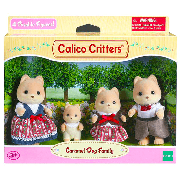 Calico Critters Caramel Dog Family