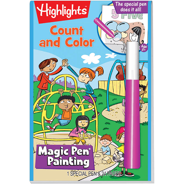 Highlights Magic Pen Painting Books - Count and Colour