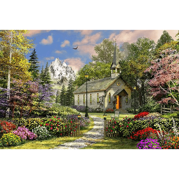 SpringBok Mountain View Chapel 36 Piece Puzzle