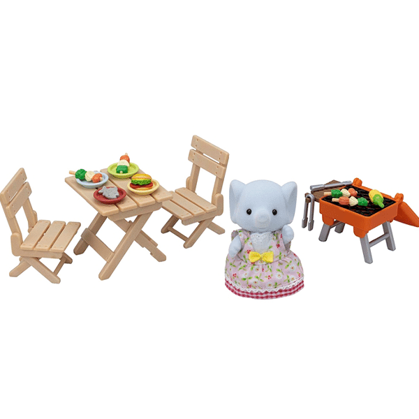 Calico Critters BBQ Picnic Set - Elephant Girl