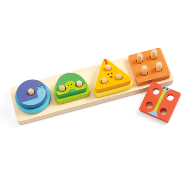 Djeco 1234 Basic Wooden Puzzle