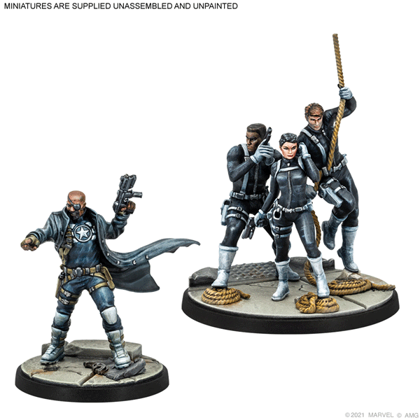 Marvel: Crisis Protocol Nick Fury & S.H.I.E.L.D. Agents Character Pack