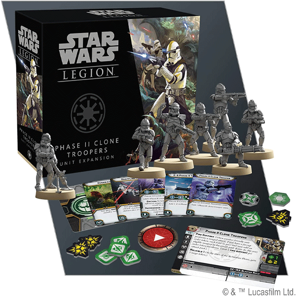 Star Wars: Legion Phase II Clone Troopers Unit