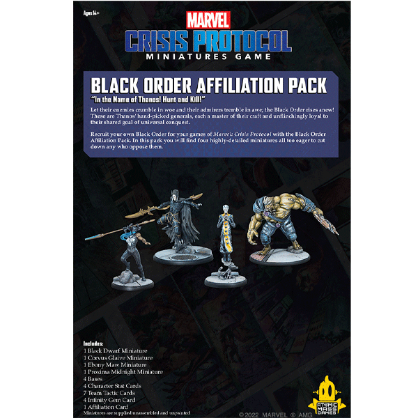 Marvel: Crisis Protocol Black Order Affiliation Pack