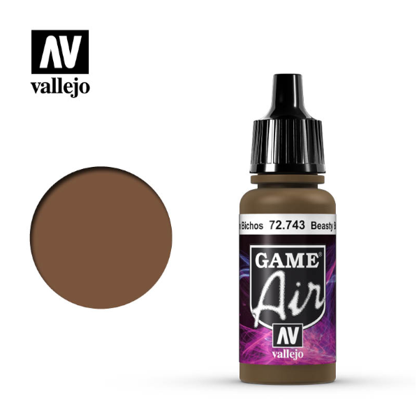 Vallejo Paints Game Air Beasty Brown 17 mL