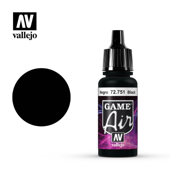 Vallejo Paints Game Air Black 17 mL