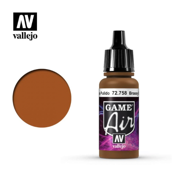 Vallejo Paints Game Air Brassy Brass 17 mL