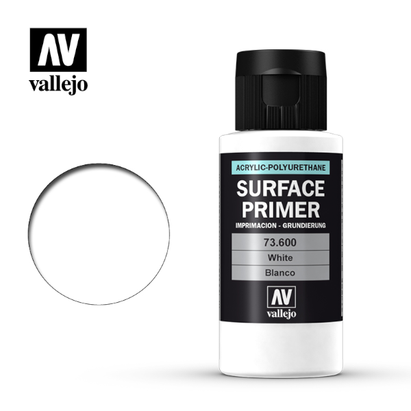 Vallejo Paints White Surface Primer 60 mL