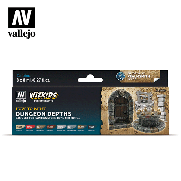 Vallejo Paints for WizKids Premium Set Dungeon Depths