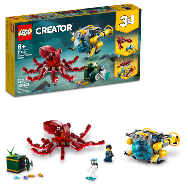 LEGO® Creator 3-in-1 31130 Sunken Treasure Mission | JR Toy Company