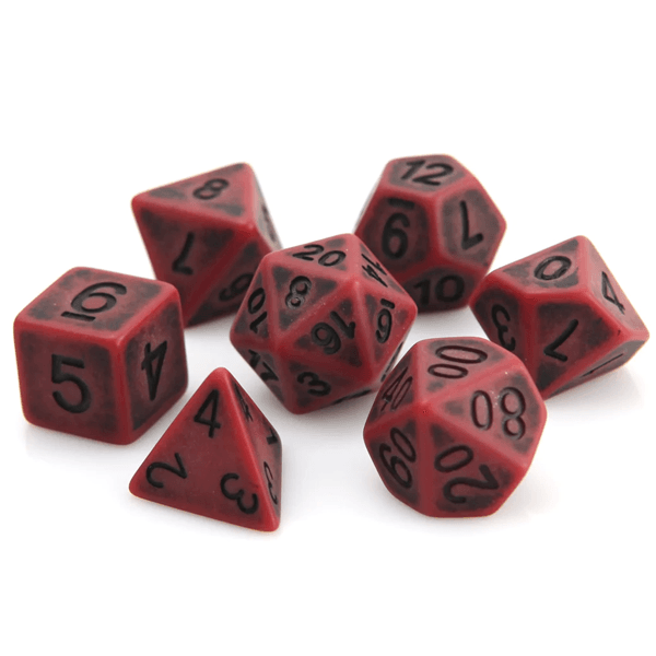 Die Hard Dice Polymer 7 Piece RPG Set - Blood Ancient