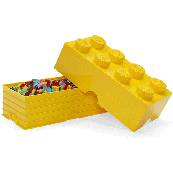 Lego Storage 8 Brick - Yellow