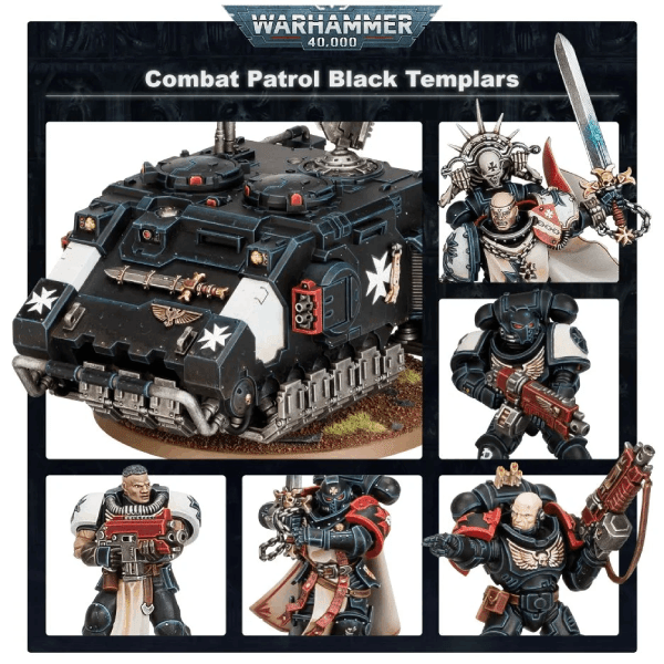 Warhammer 40,000: Black Templars Combat Patrol | JR Toy Company