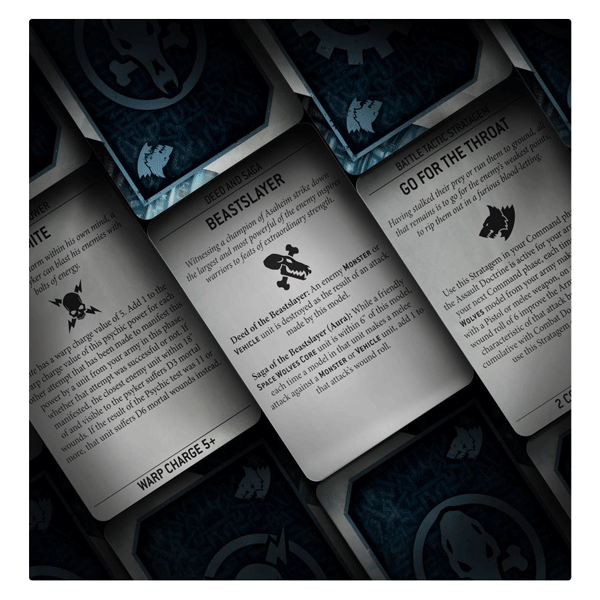 Warhammer 40,000: Space Wolves Data Cards