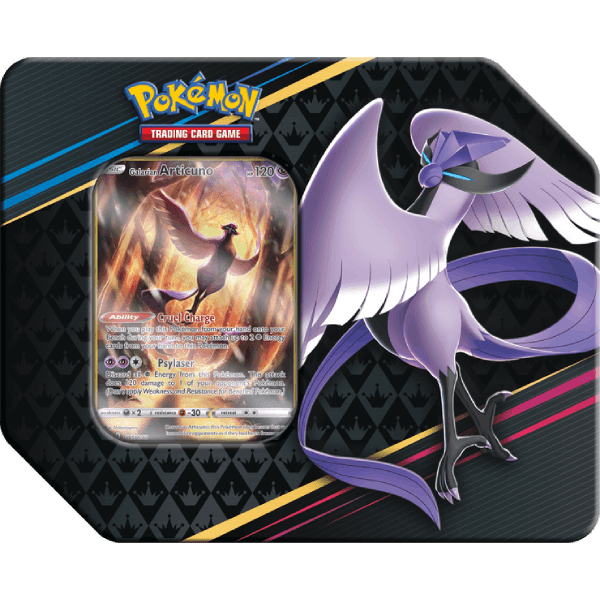 Pokémon TCG: Sword & Shield-Silver 12.5 Crown Zenith Galarian Tin Collection