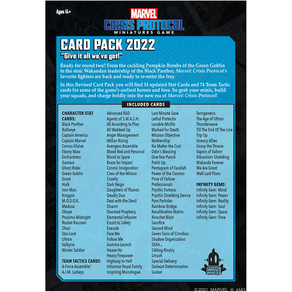 Marvel: Crisis Protocol - Card Pack 2022