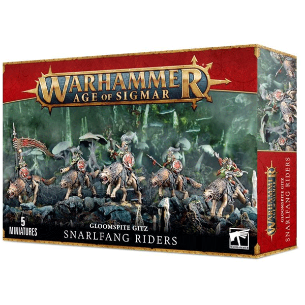 Warhammer Age of Sigmar -  Gloomsprite Gitz Snarlfang Riders