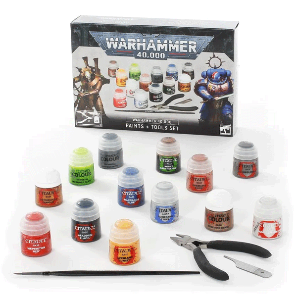 Discontinued Warhammer 40,000: Paints + Tools Set